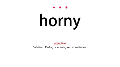 horney dictionary meaning